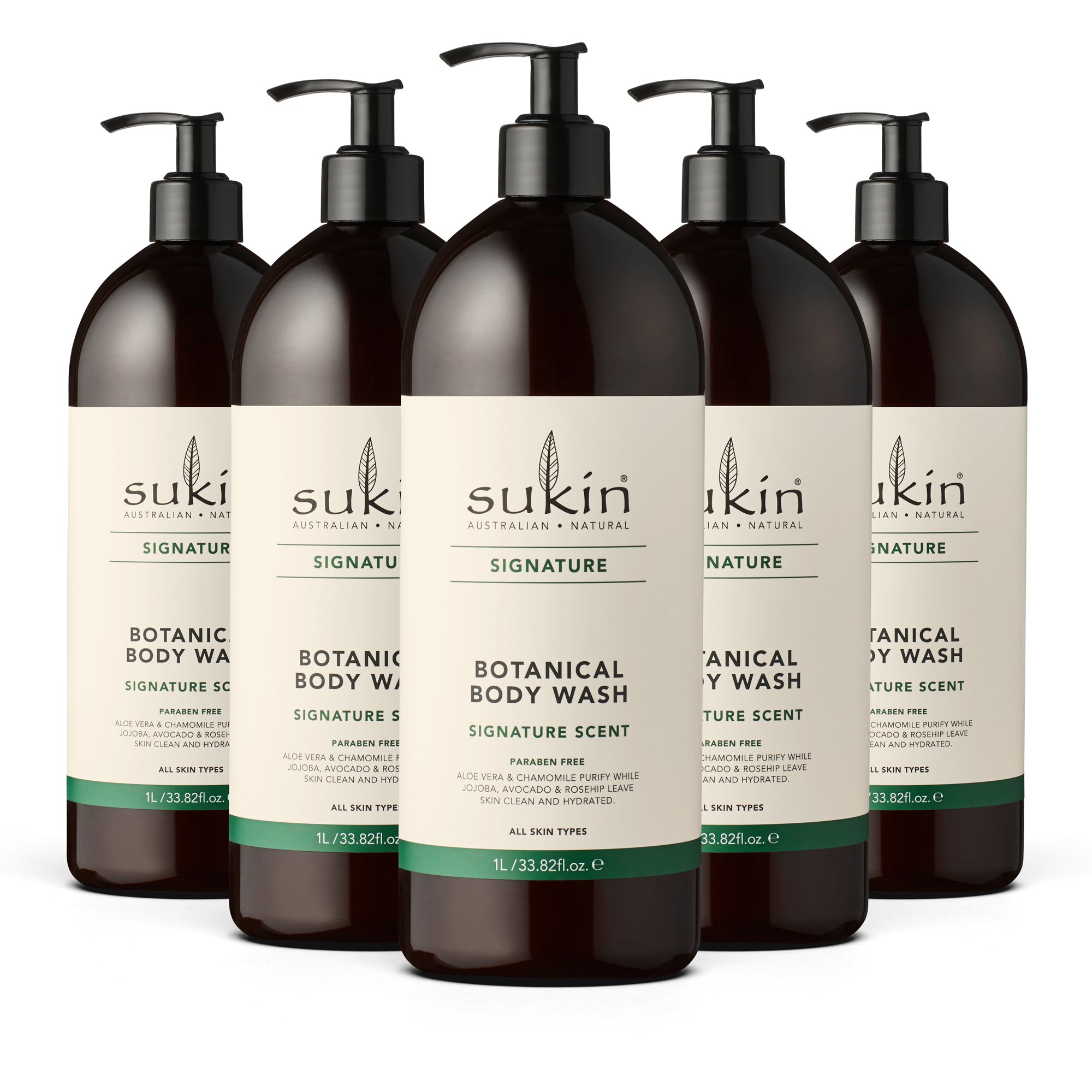 BOTANICAL BODY WASH | SIGNATURE | 1 LITRE | BUNDLE | 5 PACK